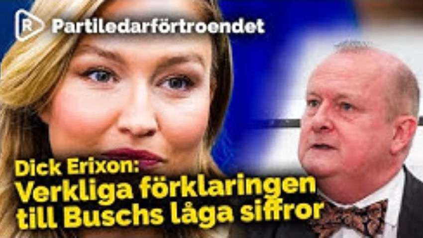 Partiledarförtroendet Dick Erixon Analyserar Buschs Låga Siffror ...